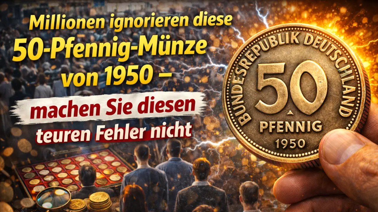 Millionen ignorieren diese 50-Pfennig-Münze von 1950 – machen Sie diesen teuren Fehler nicht